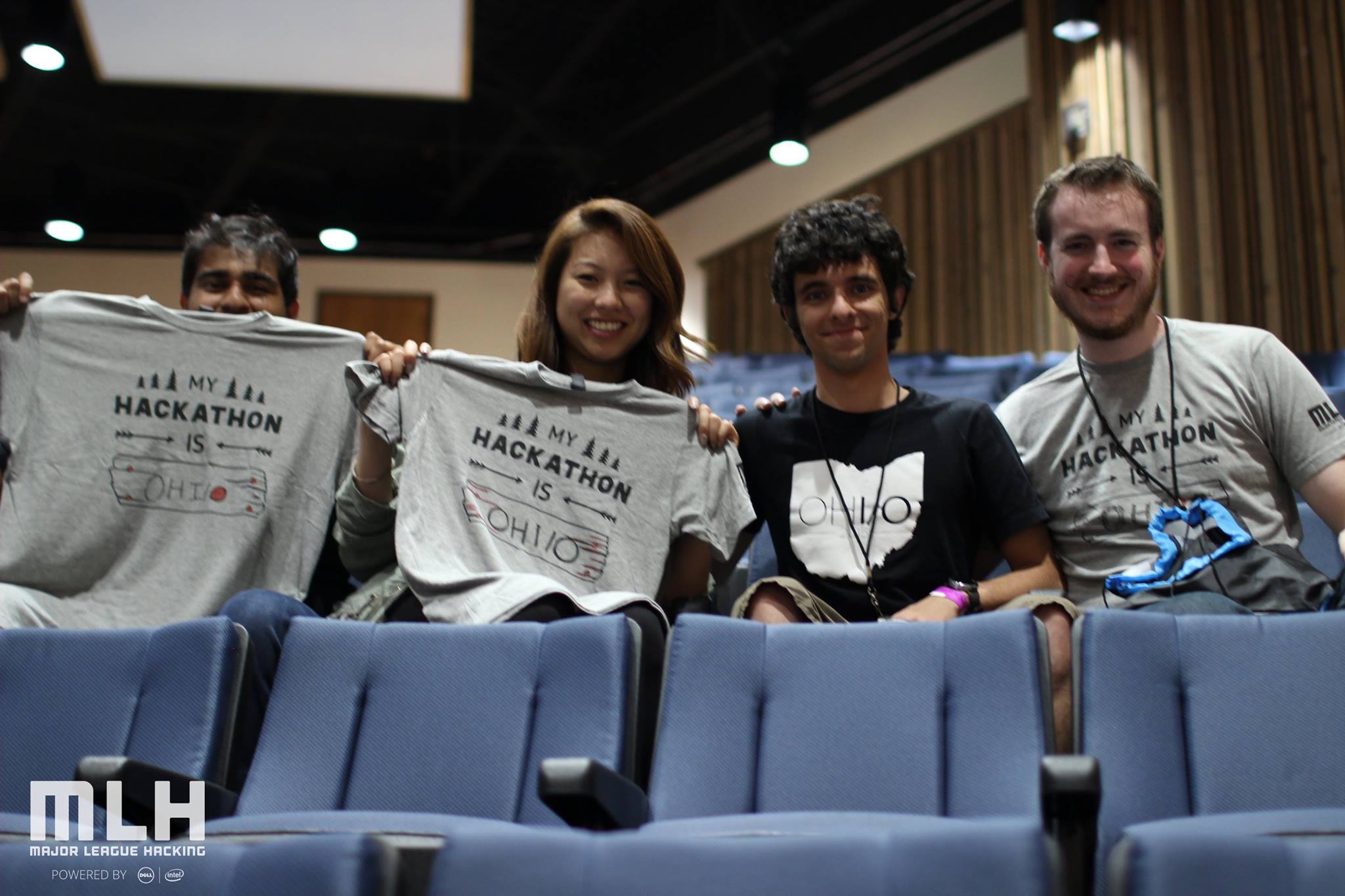 Some of the OHI/O team at Hackcon IV.